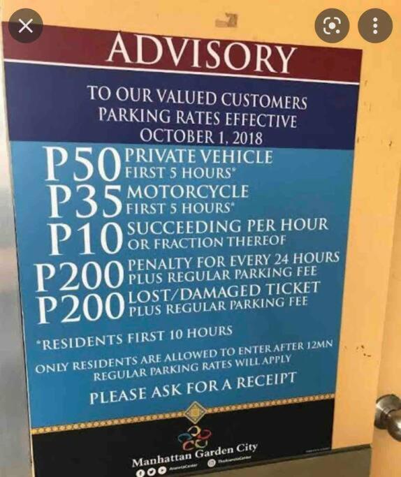 Cubao Manhattan Heights, Unit 8Bc Tower B, 1 Br 마닐라 외부 사진